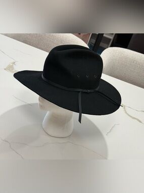 Texas Hat 100% Wool Black Cowboy Hat